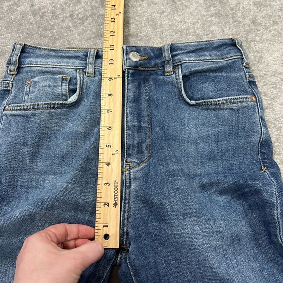 Pilcro And The Letterpress Jeans Women’s Flare Denim Medium Wash Sz 27 High Rise - Picture 15 of 15